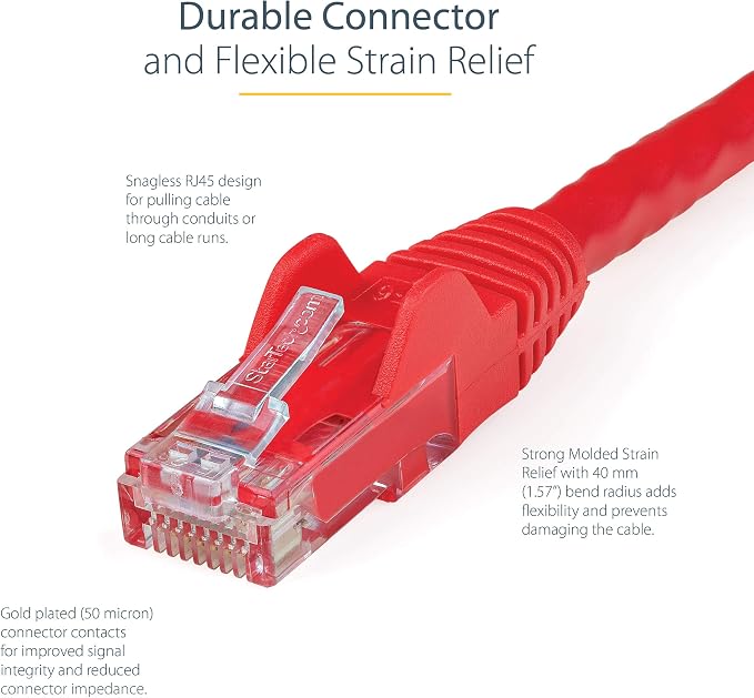 StarTech 10ft CAT6 Cable - Image 3