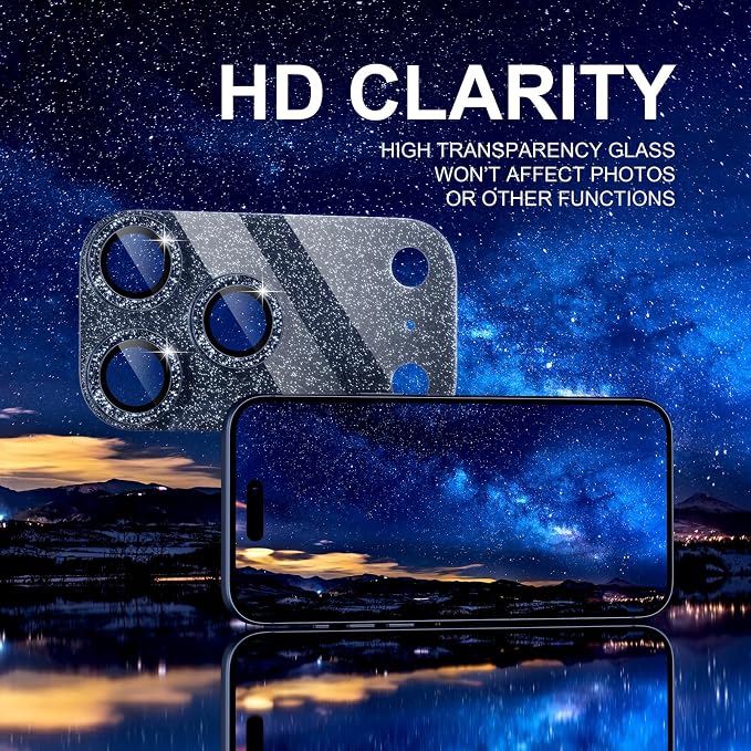 Choiche Compatible for iPhone 17 Pro Max Camera Lens Protector, Bling Camera - Image 6
