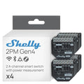 Shelly 2PM Gen4 | Wi-Fi, Zigbee & Matter 2-Channel Smart Relay Switch by Shelly