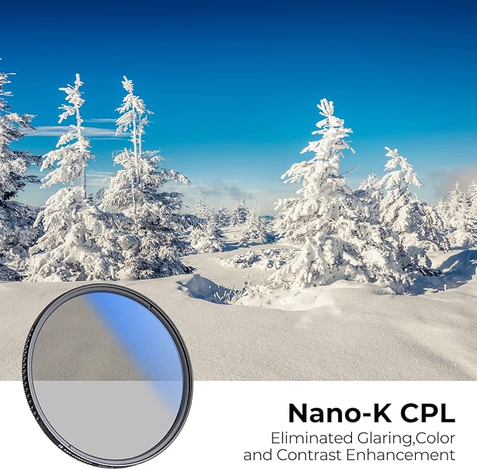 K&F CONCEPT 82mm Circular Polarizer Filter Ultra-Slim 18 Multi-Coated Optical - Image 2
