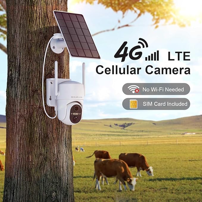 4G LTE Cellular Solar Security Camera Wireless Outdoor, Free Cloud Storage - Image 2