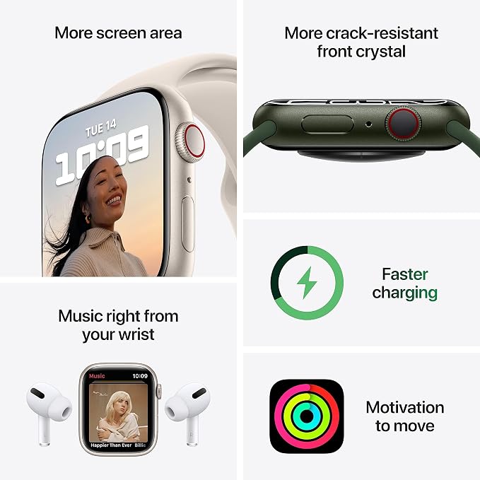Apple Watch Series 7 Silver Stainless Steel Case - Image 4