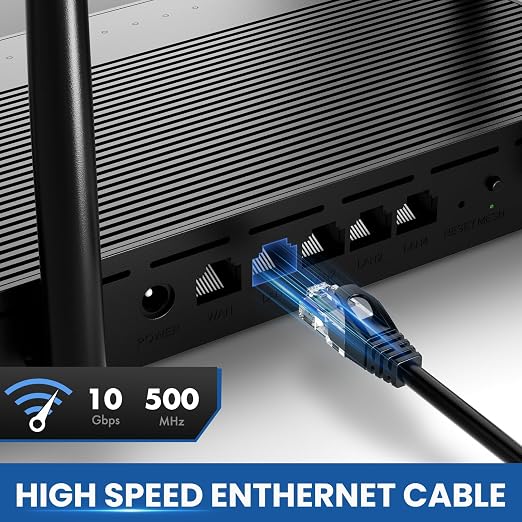 Ultra Clarity Cables Cat6 Ethernet Cable, 10 Feet LAN, utp Cat 6, Network Cord - Image 2