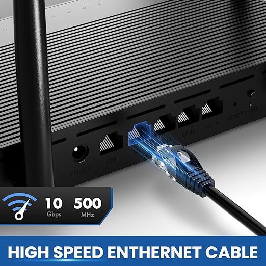 Cat 6 Ethernet Cable 50 ft, 10Gbps High Speed Ethernet Cable, Internet Cable - Image 2