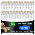 Cat6a Slim Ethernet Patch Cable 0.5 ft, Cat6a Patch Cable by Lysymixs
