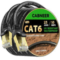 Cat 6 Ethernet Cable 30 ft, Outdoor & Indoor 23AWG 10Gbps High Speed, by CABNEER