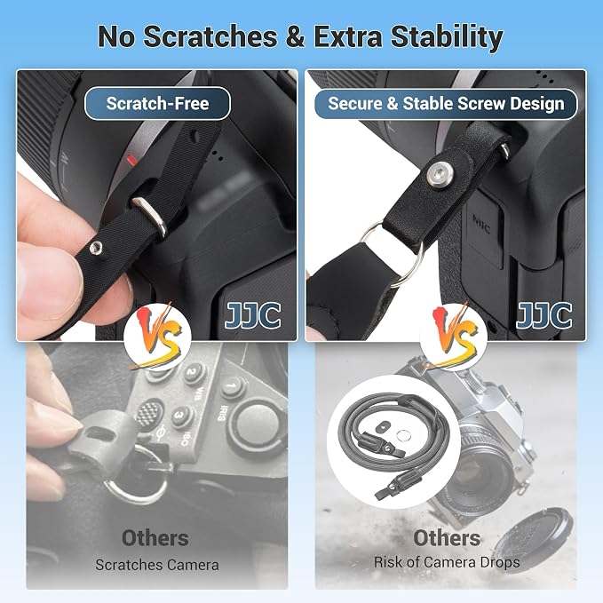 JJC 100cm Braided Rope Camera Strap, Soft Neck Shoulder Strap - Image 4