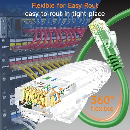 Cat6 Ethernet Patch Cable 1.5 ft, Cat6 Patch Cable - Image 3