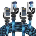 Cat8 Ethernet Cable 8 ft 2 Pack, High Speed 40Gbps 2000MHz, Compatible by CABNEER