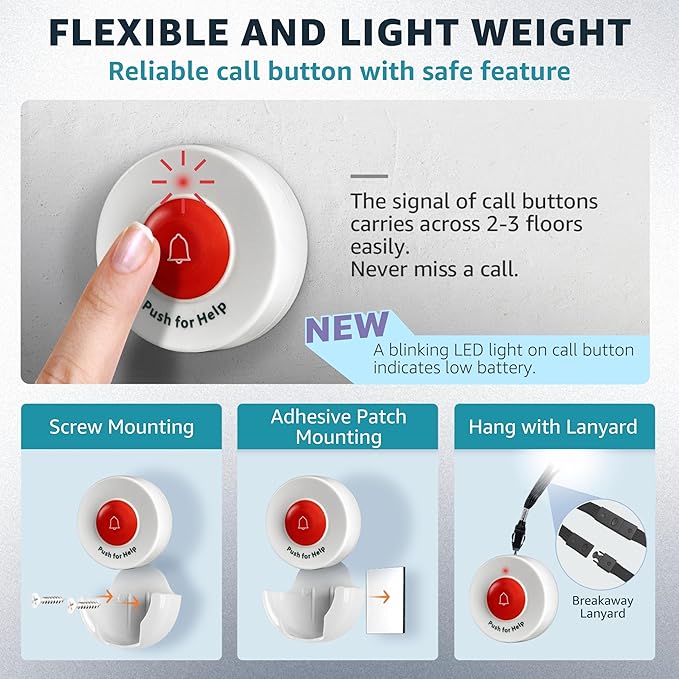 Caregiver Pager Wireless Call Buttons - Image 4