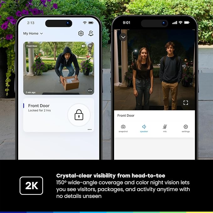 myQ Secure View™ 3-in-1 Smart Lock Deadbolt + Garage Door Video Keypad + Power - Image 6