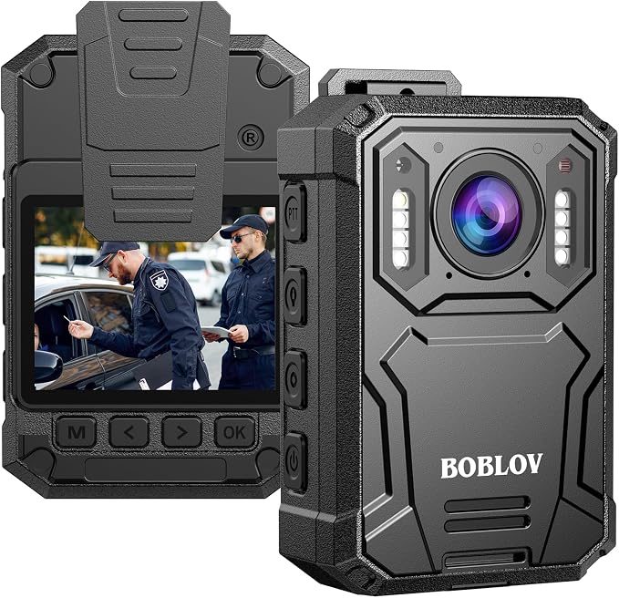 BOBLOV KJ23Pro 2K Body Camera, 64GB Body Camera - Image 9