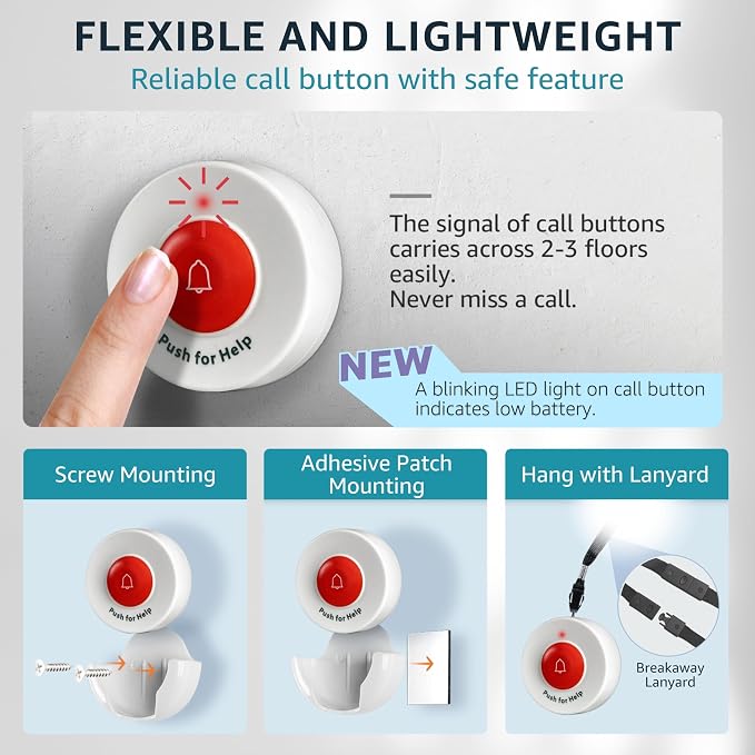 Caregiver Pager Wireless Call Buttons - Image 3