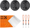 K&F Concept 62mm Lens Cap, 9-in-1 Center Pinch Lens Cover + Anti-Loss Keeper by KFCONCEPT