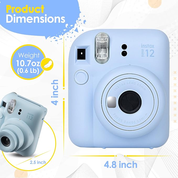 Fujifilm Instax Mini 12 Instant Camera Lilac Purple and Fuji Film Value Pack - Image 8