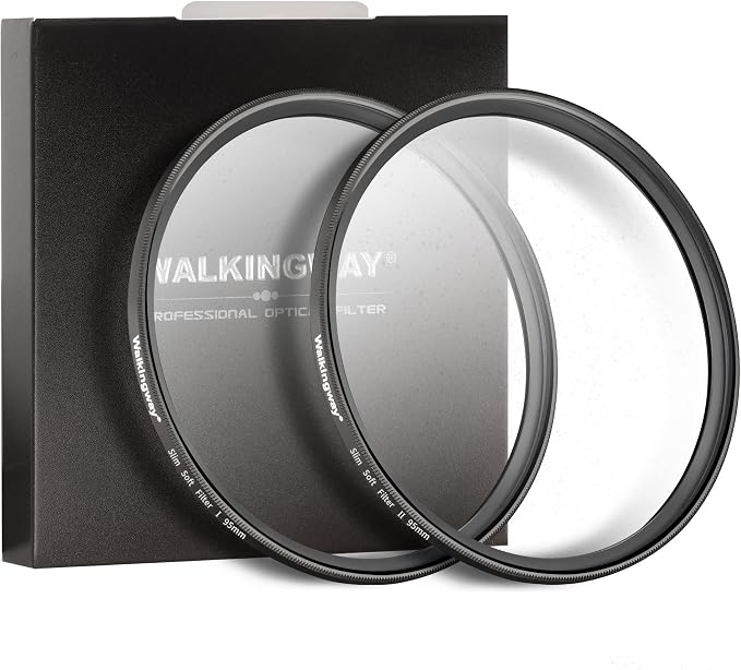 Walking Way 95mm White Mist Diffusion Filter Set, Soft Focus Dreamy Fog Effect by WalkingWay