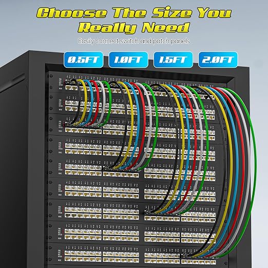 0.5 Foot Cat6 Patch Cables, Solid Pure Copper Patch Cord, Cat 6 Ethernet Cable - Image 6