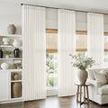 Extra Long 112 Inch Cream Pinch Pleated Curtains by Twodrapes
