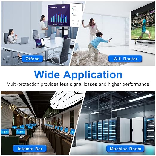 Cat6A Ethernet Cable 90 Degree Up Angled 10FT, Flexible Slim & Ultra Thin Cat6 - Image 7