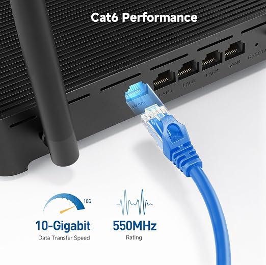 Cable Matters 10Gbps Snagless Cat 6 Ethernet Cable - 5ft - Image 3