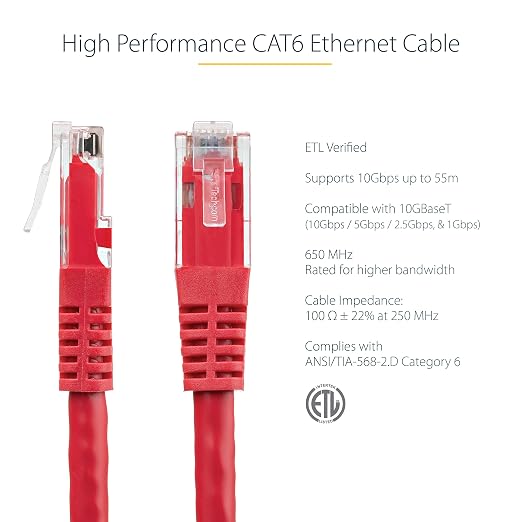 StarTech 20ft CAT6 Ethernet Cable - Image 2