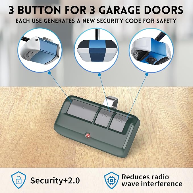 1 for Chamberlain LiftMaster Craftsman Garage Door Opener Remote 893LM 893Max - Image 5