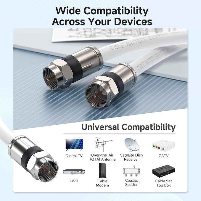 Cable Matters RG6 Coaxial Cable - 3ft - Image 3