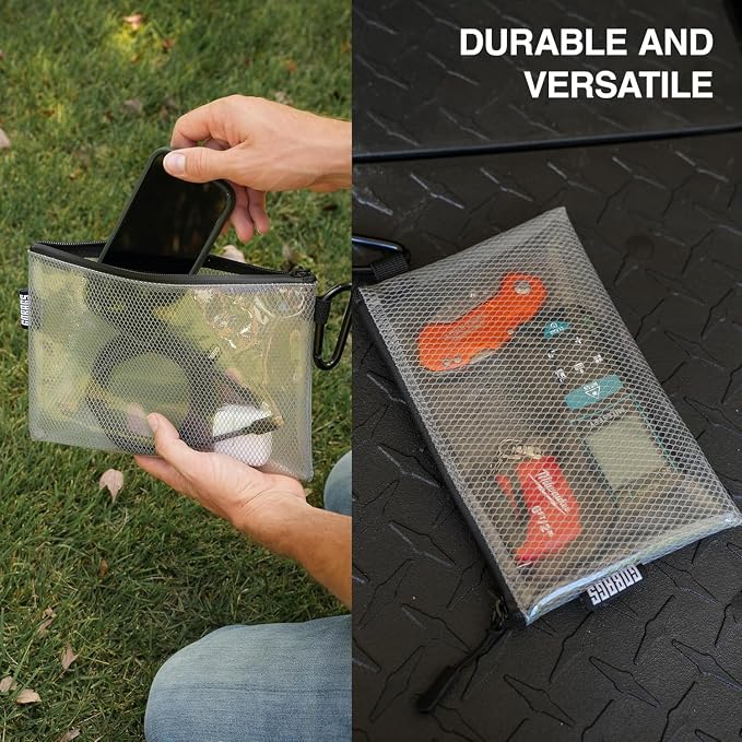 GOBAGS Air Production Small Clear Zipper Pouch – Cable Organizer & Travel Gear - Image 5