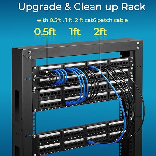 Rapink Patch Cables Cat6 5ft, Ethernet Patch Cable 10G Support, Cat 6 Patch - Image 5