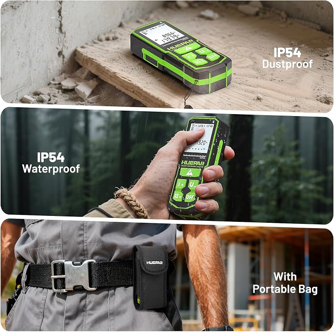 Huepar Professional Bluetooth Laser Measuring Tool S60-G-BT, 200ft | APP Control - Image 7
