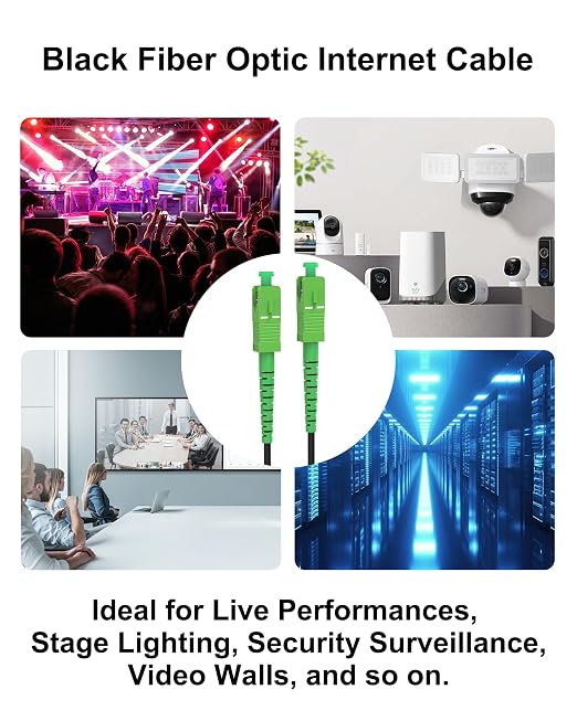 75M/246ft SC/APC Fiber Optic Internet Cable 100ft, Outdoor Armored SC/APC Fiber - Image 6