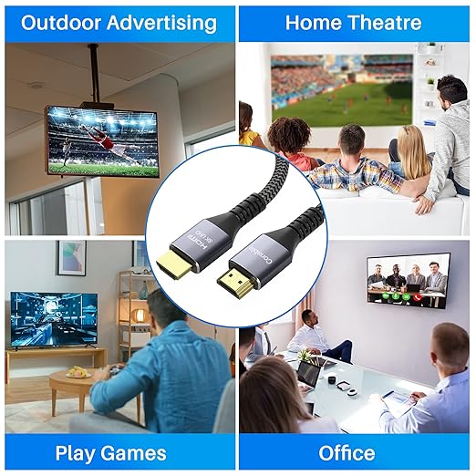 8K HDMI 2.1 Cable 16.5FT/5M, Real Certified 48Gbps Ultra High Speed HDMI® Cable - Image 5