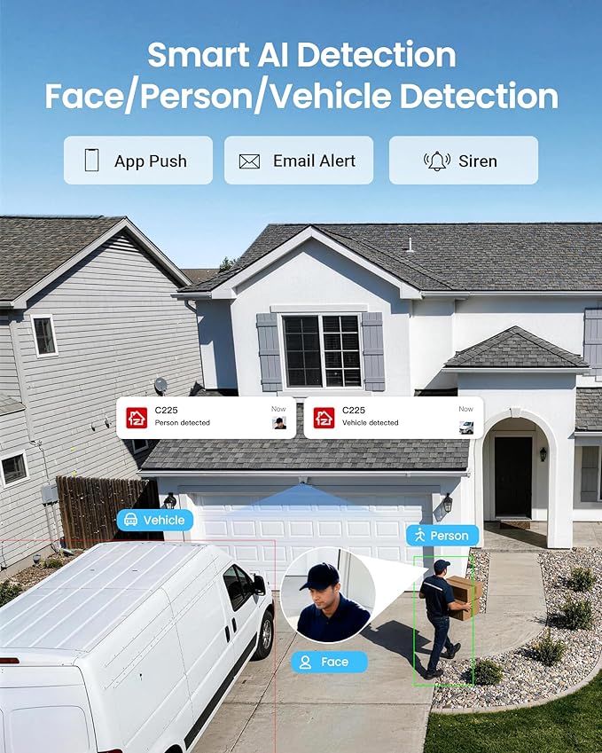ZOSI 4K PoE Security Camera System, Person Vehicle Detection, Night Vision - Image 4