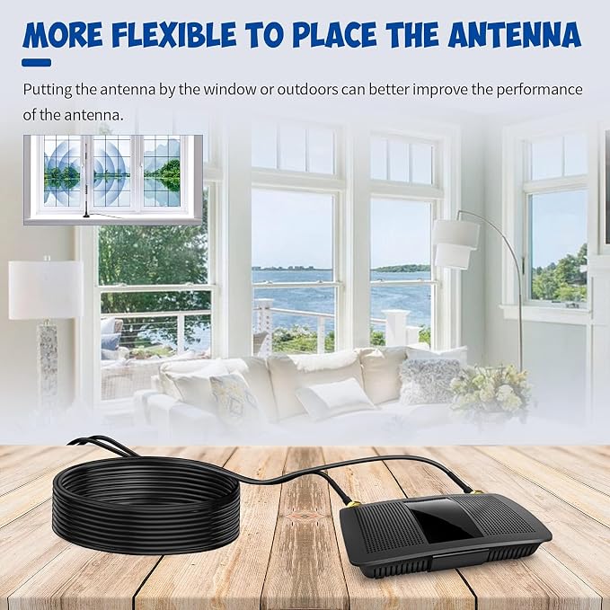 Bingfu WiFi Antenna Extension Cable 2-Pack RP-SMA Male to RP-SMA Female - Image 6