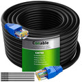 Cat5e Outdoor Ethernet Cable 35 Feet, Cat 5e Heavy Duty Internet Network LAN by Conable