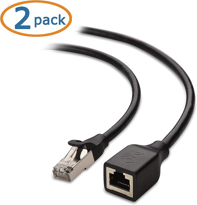 Cable Matters 10Gbps 2-Pack Shielded Cat 6 Ethernet Extension Cable - 10ft - Image 2