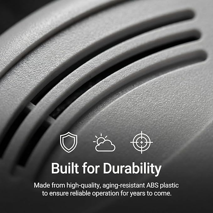 3 Pack Photoelectric Smoke Detector, 10-Year Battery Operated Fire Alarm - Image 5