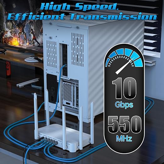 0.5 Foot Cat6 Patch Cables, Solid Pure Copper Patch Cord, Cat 6 Ethernet Cable - Image 4