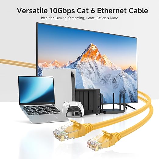 Cable Matters 10Gbps Snagless Cat 6 Ethernet Cable - 14ft - Image 2