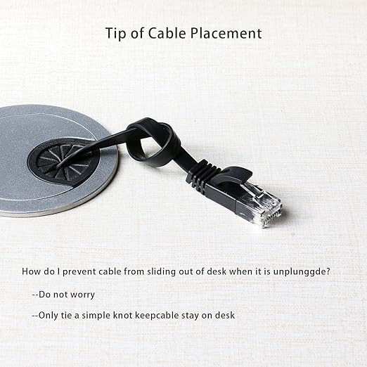 Jadaol Cat 6 Ethernet Cable 60 ft, 10Gbps Support Cat8 Cat7 Network, Flat RJ45 - Image 7