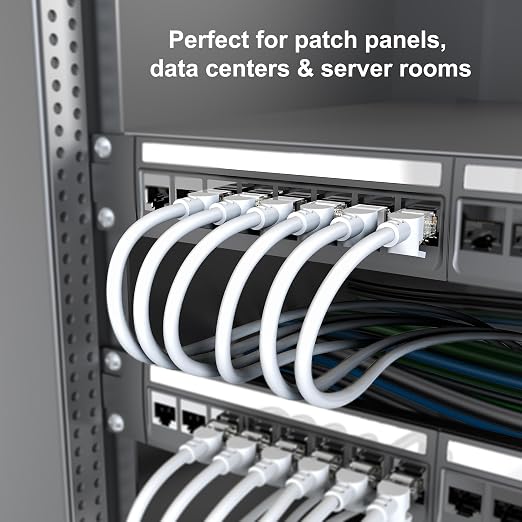 Jadaol Cat6 Ethernet Patch Cables 1ft 5-Pack, 10Gbps 24AWG Pure Copper RJ45 - Image 8