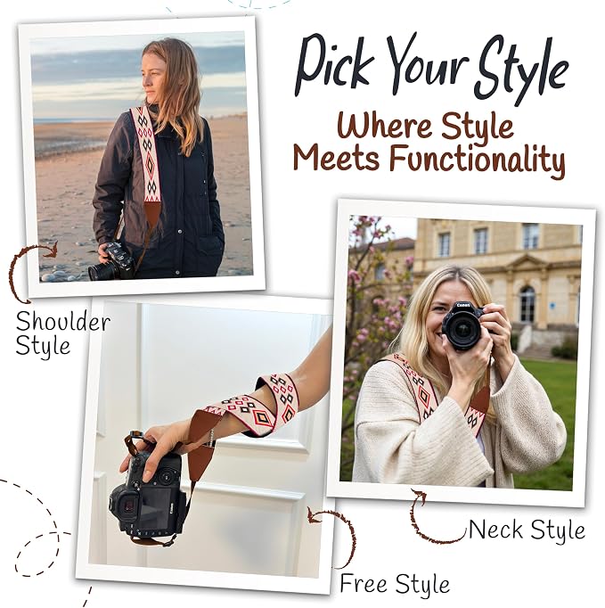 Art Tribute Camera Strap For Photographers Padded Universal Fit Neck Shoulder & - Image 6