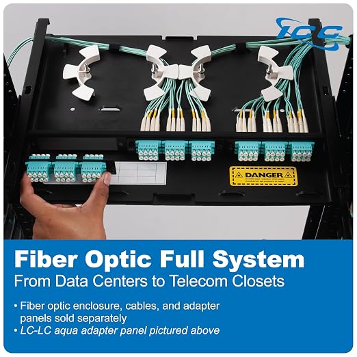 ICC SC-SC Fiber Optic Adapter Panel, LGX Compatible, 12 Fibers, Singlemode - Image 8