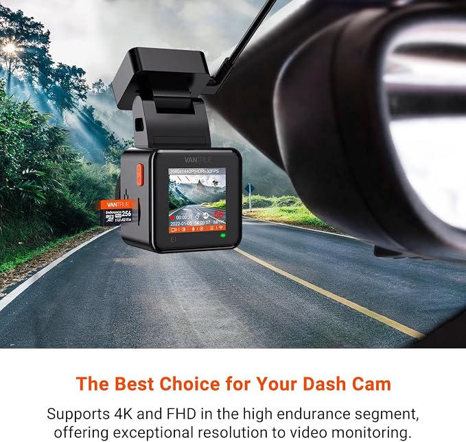 Vantrue 256GB microSDXC UHS-I U3 4K UHD Video High Speed Transfer Monitoring SD - Image 8