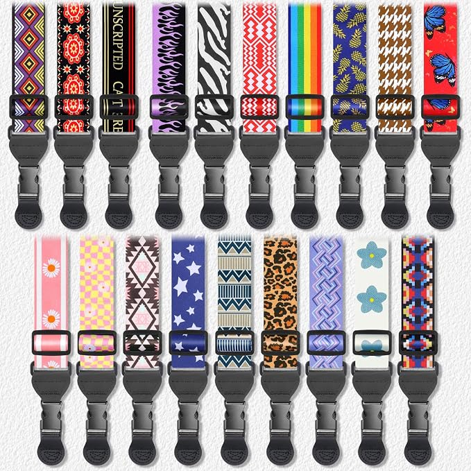 FIEIL Colorful Geometric Checkered Shoulder Strap, Adjustable Camera Strap - Image 6