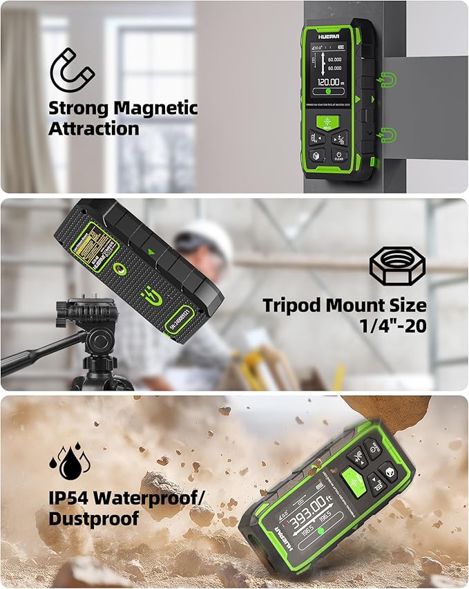 Huepar Professional Dual Laser Measuring Tool 393ft, 5 Years Warranty, - Image 5
