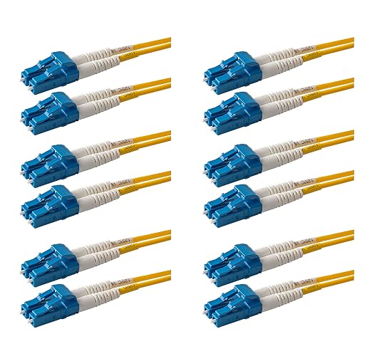 SpeedyFiberTX – 6-Pack 0.50 Meter LC to LC Fiber Patch Cable, Corning SMF-28 by SpeedyFiberTX