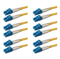 SpeedyFiberTX – 6-Pack 0.20 Meter LC to LC Fiber Patch Cable, Corning SMF-28 by SpeedyFiberTX
