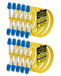 2M LC to LC Single Mode Fiber Patch Cable, 10 Pack OS2 LC to LC Fiber Patch by VANDESAIL