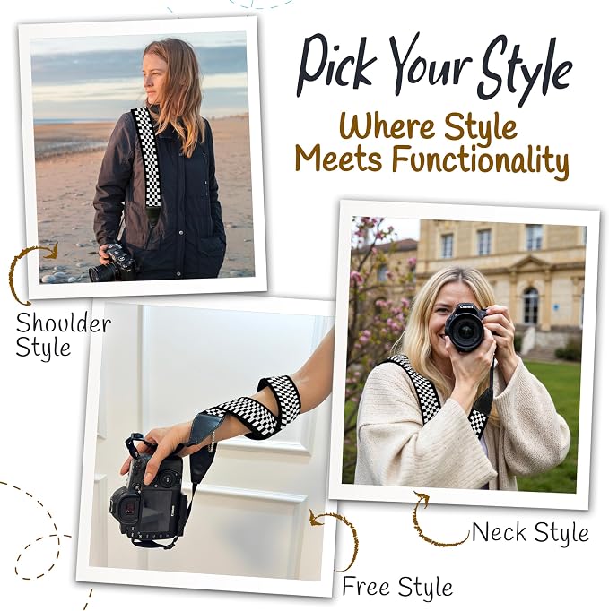 Art Tribute Camera Strap For Photographers Padded Universal Fit Neck Shoulder & - Image 6